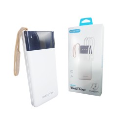 Modorwy 3 in 1 Power Bank MG2113 Built-in Cables 10000mAh White Modorwy 3 in 1 Power Bank MG2113 Built-in Cables 10000mAh White